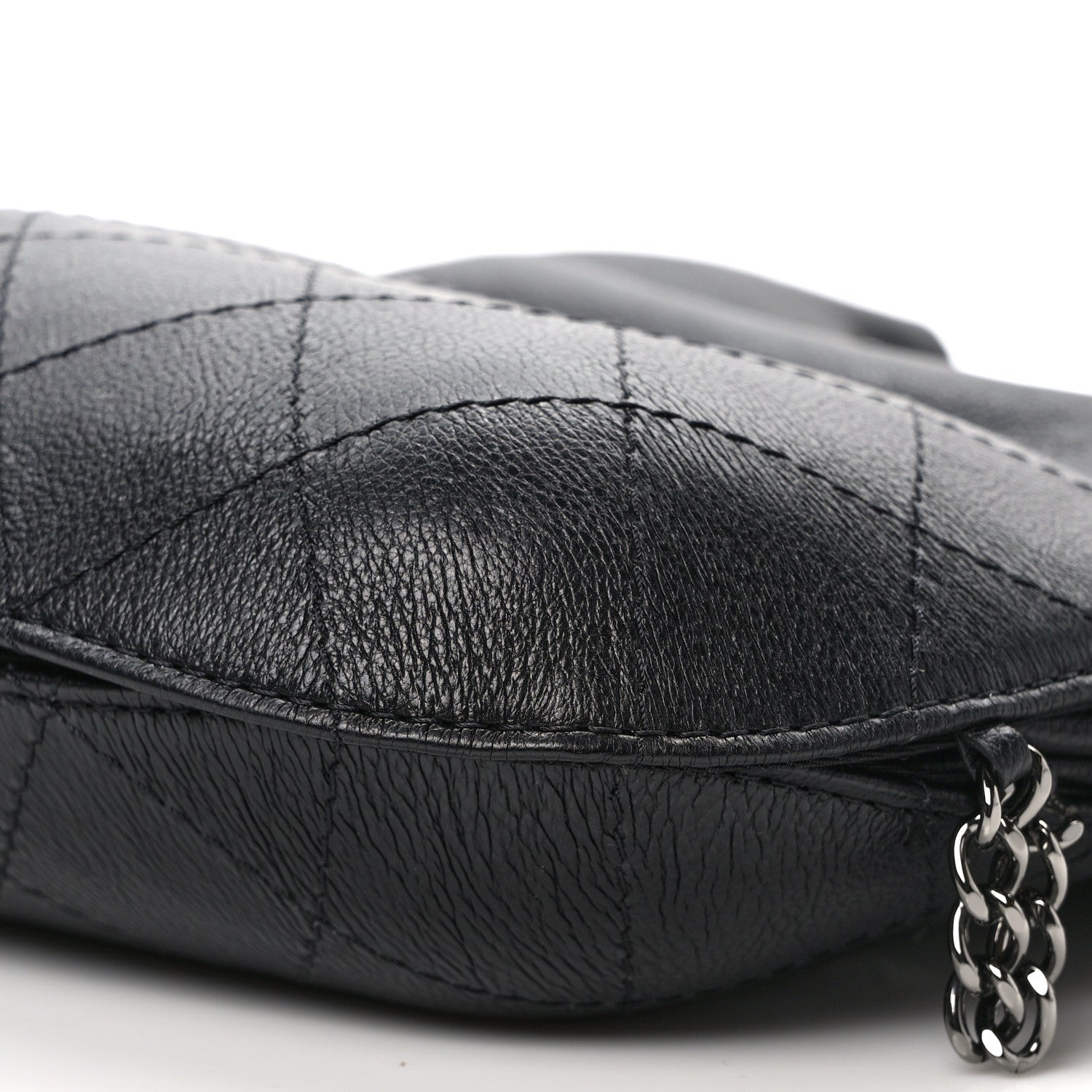 Chanel Calfskin Quilted Small Gabrielle Bucket Black 9 of 9