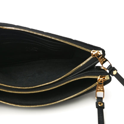 Louis Vuitton Empreinte Double Zip Pochette Black 5 of 11