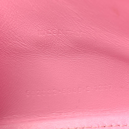 Balenciaga Shiny Box Calfskin Tonal B Hourglass Top Handle Bag XS Candy Pink 7 of 12