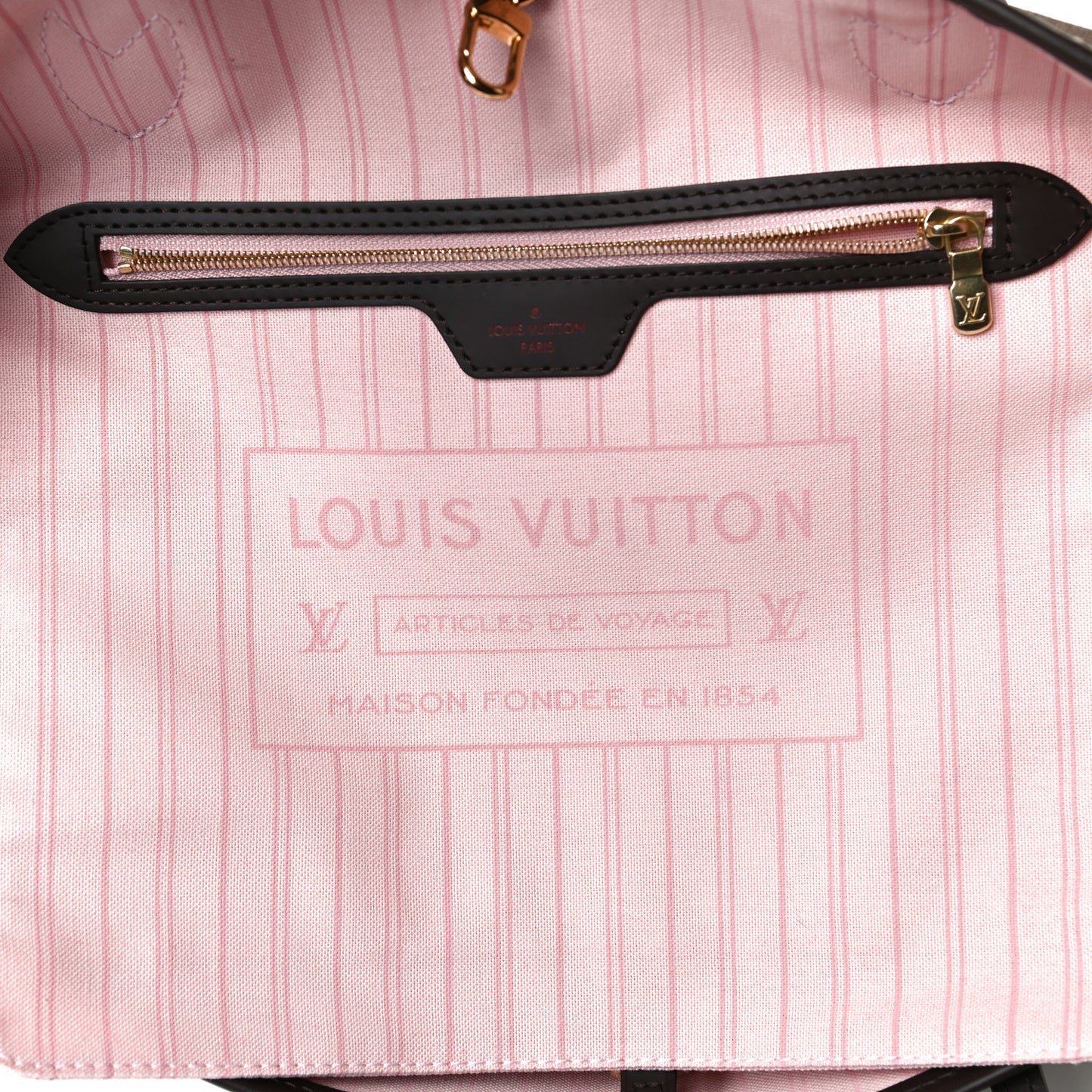 Damier Ebene Neo Neverfull MM Rose Ballerine