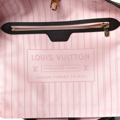 Louis Vuitton Damier Ebene Neo Neverfull MM Rose Ballerine 7 of 23
