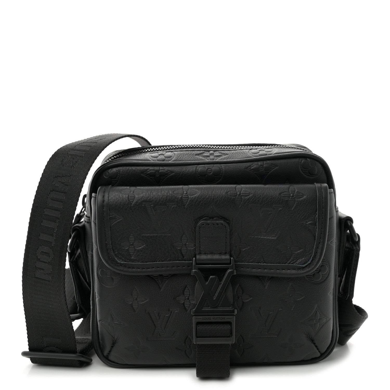 Louis Vuitton Calfskin Monogram Shadow Getaway Messenger Black 1 of 10