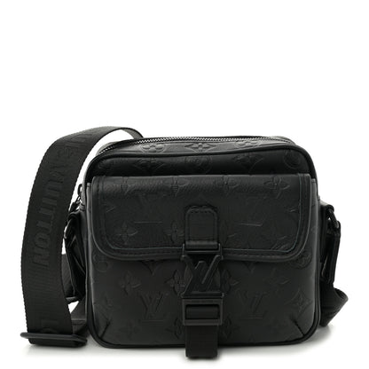 Louis Vuitton Calfskin Monogram Shadow Getaway Messenger Black 1 of 10