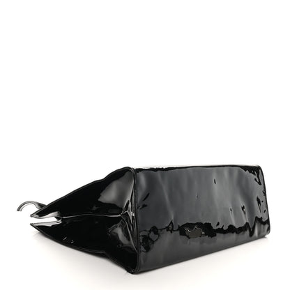 Telfar Patent Vegan Leather Large Shopping Bag Black 4 of 10
