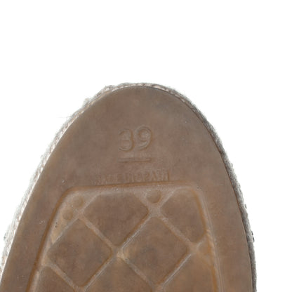 Chanel Mesh Grosgrain CC Espadrilles 39 Black 5 of 6