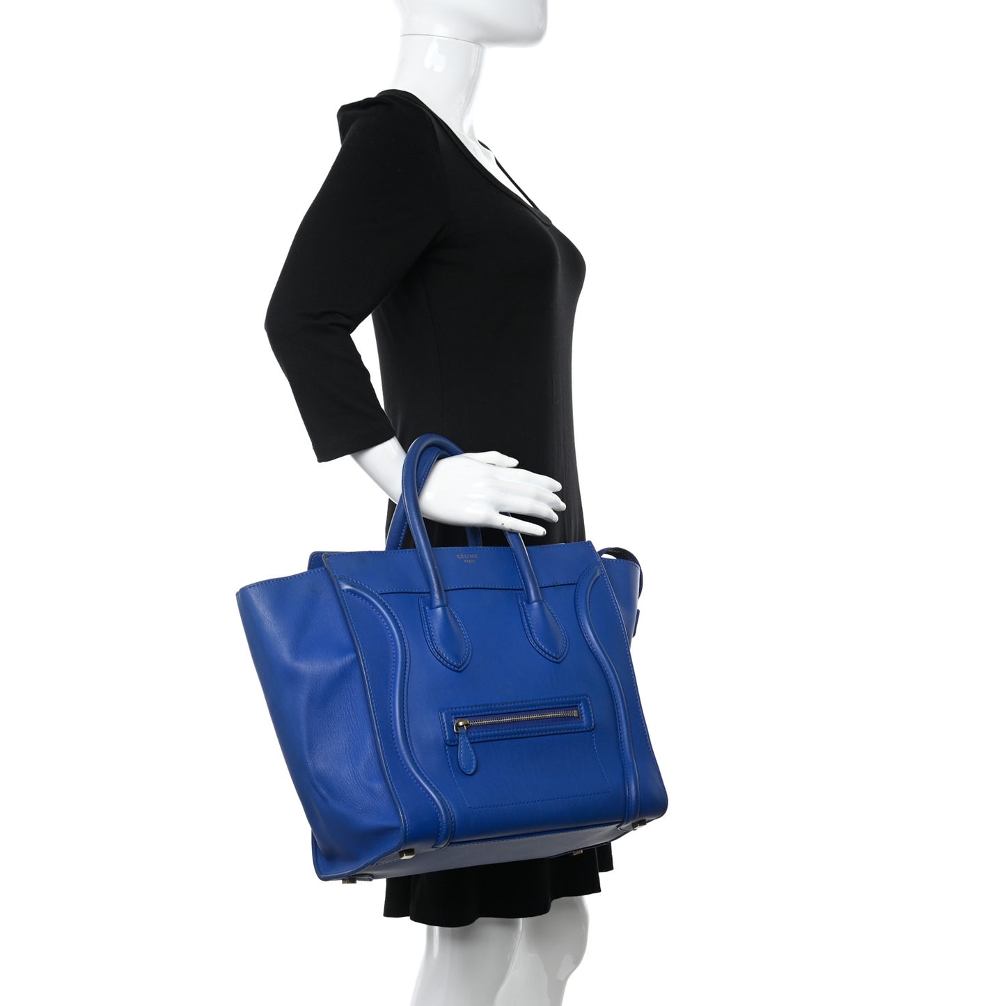 Smooth Calfskin Mini Luggage Royal Blue