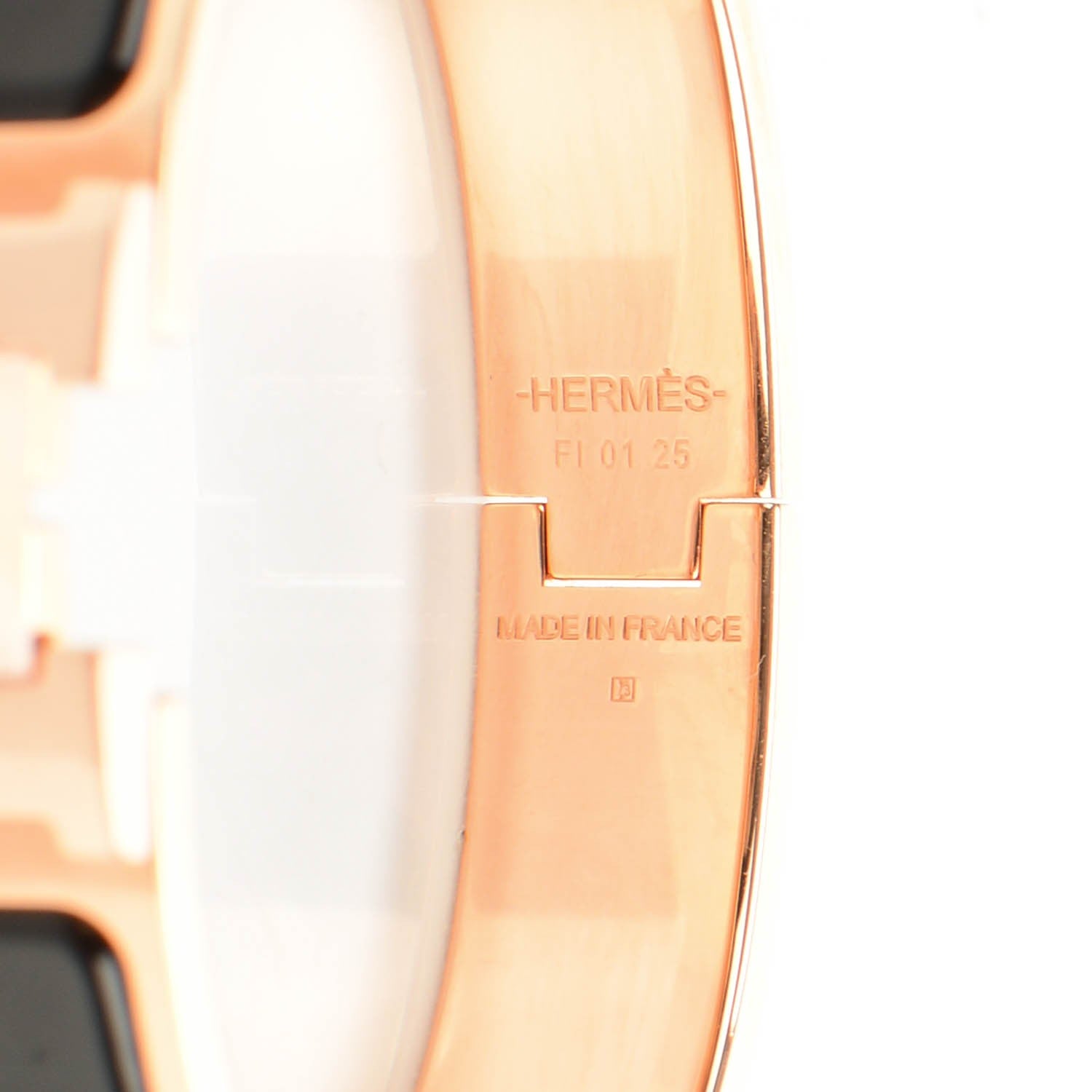 Hermes Enamel Narrow Clic Clac H Bracelet PM Black 3 of 5