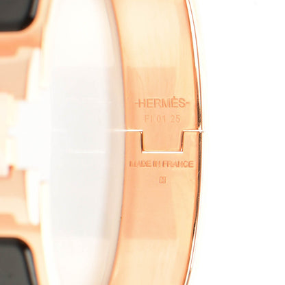 Hermes Enamel Narrow Clic Clac H Bracelet PM Black 3 of 5