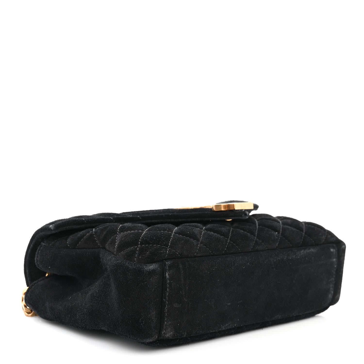 Saint Laurent Suede Tri-Quilt Monogram Medium College Bag Black 4 of 11