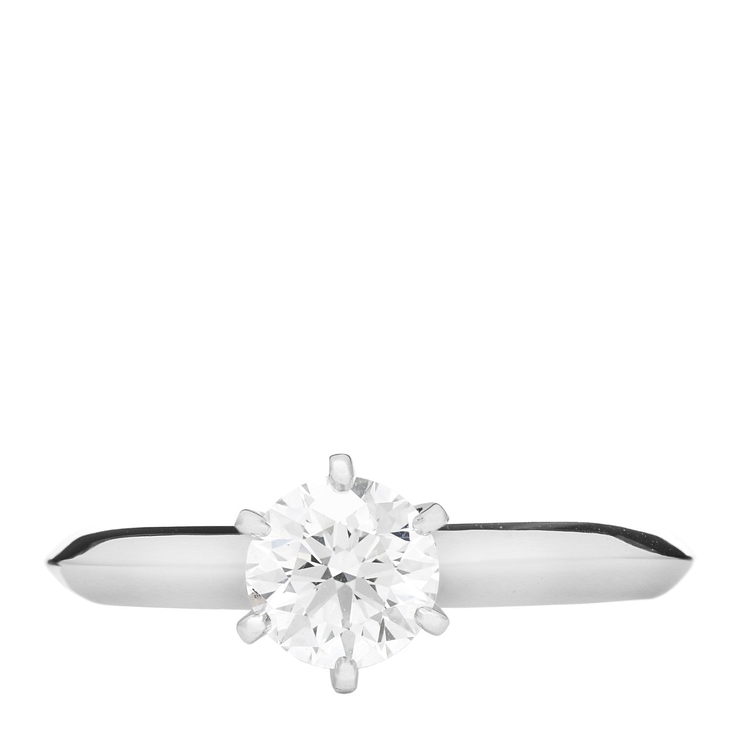 Tiffany Platinum Diamond .55ct Solitaire Engagement Ring 47 4 1 of 6