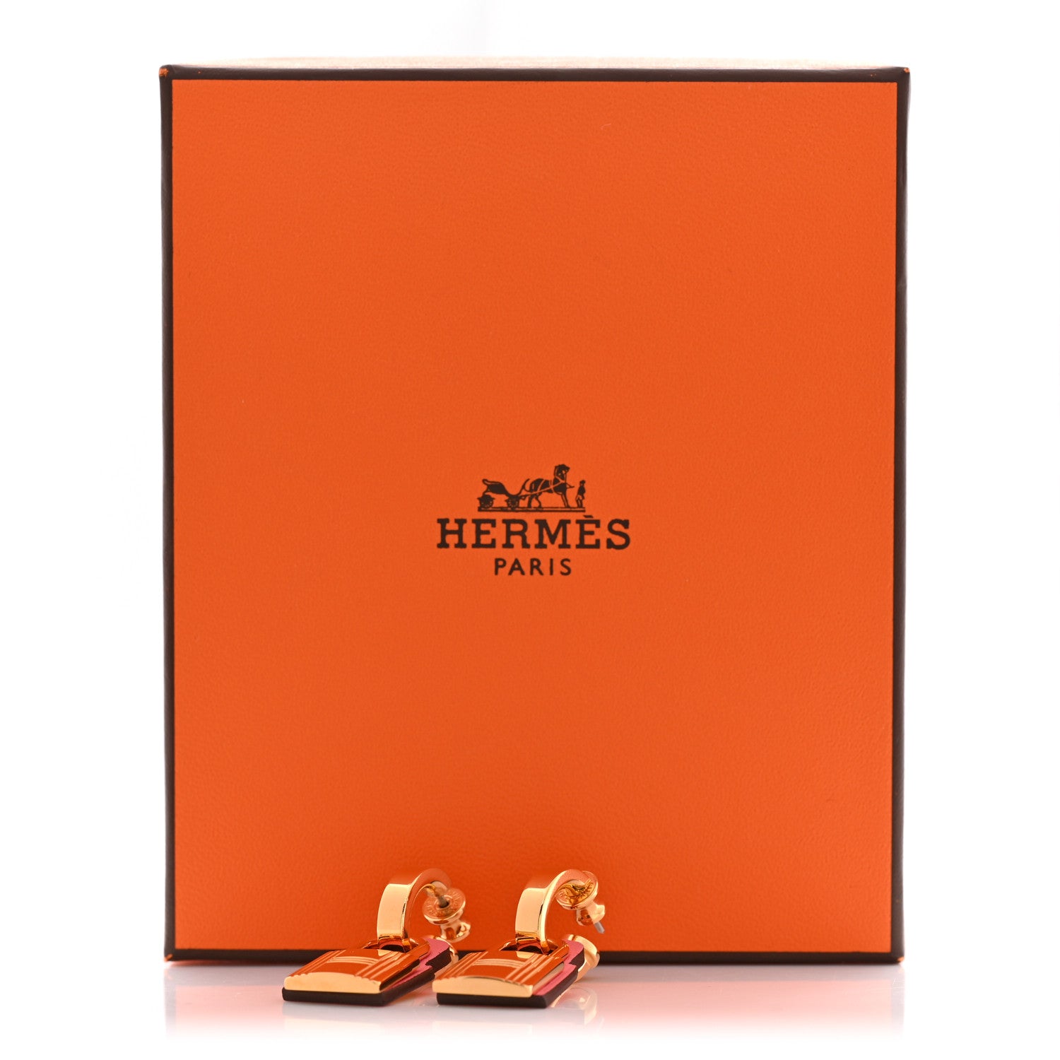 Hermes Swift O'Kelly Earrings Rose Azalee 8 of 8