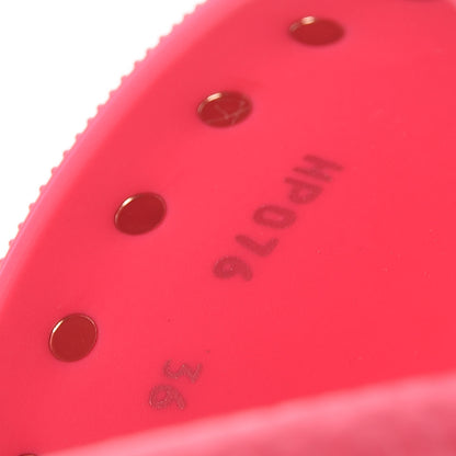Valentino Garavani Rubber Rockstud Slide Sandals 36 Shadow Pink 7 of 8