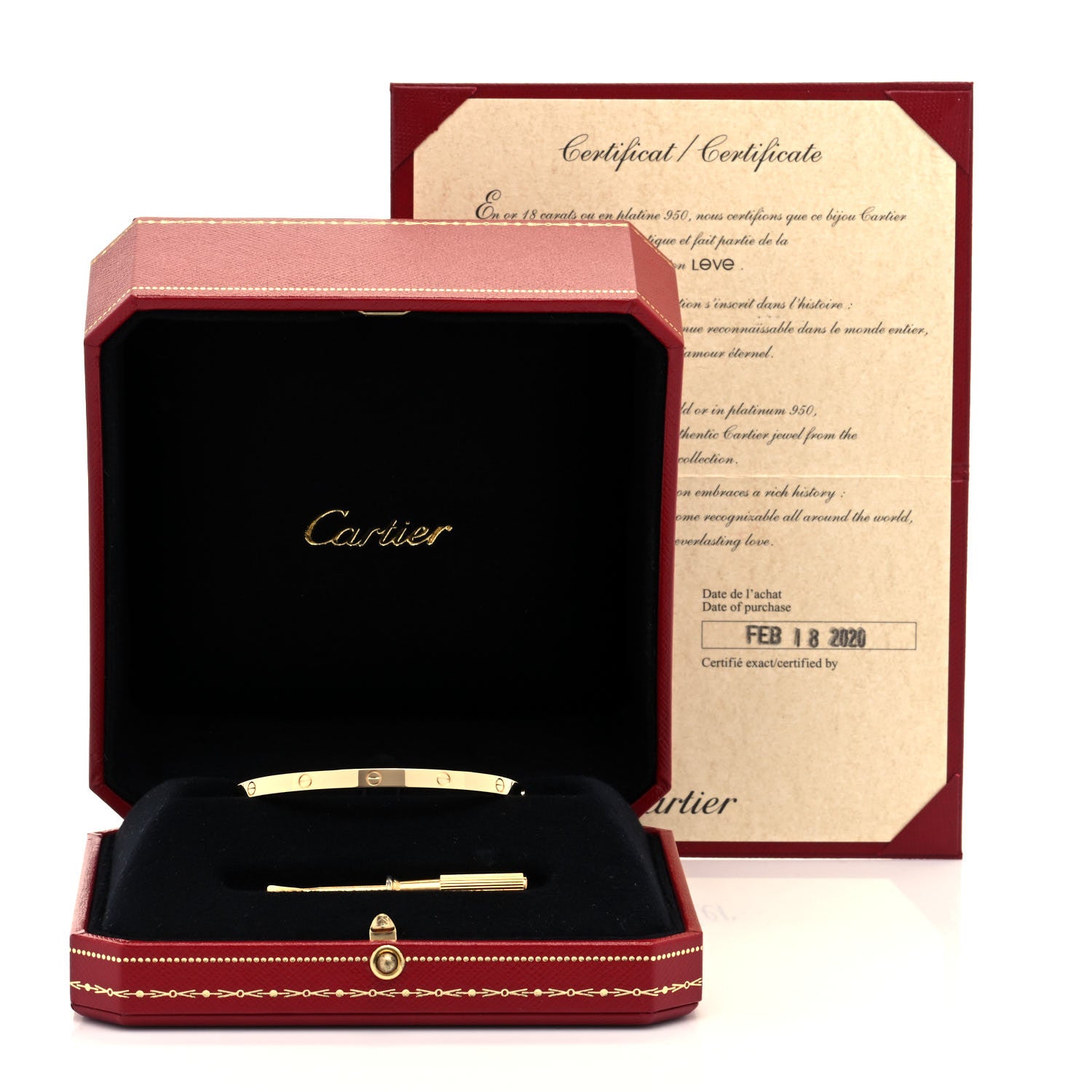 Cartier 18K Yellow Gold Small LOVE Bracelet 16 6 of 6