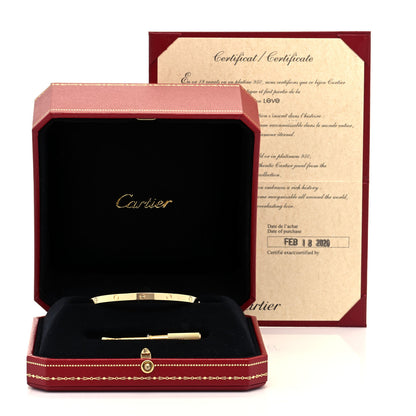 Cartier 18K Yellow Gold Small LOVE Bracelet 16 6 of 6