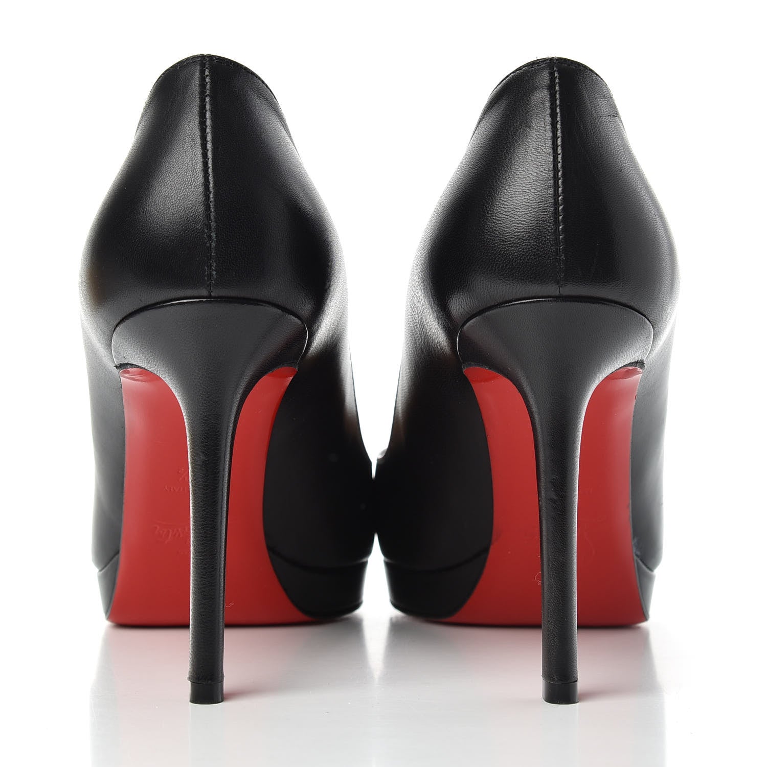 Christian Louboutin Shiny Nappa Pigalle Plato 100 Pumps 39.5 Black 7 of 10