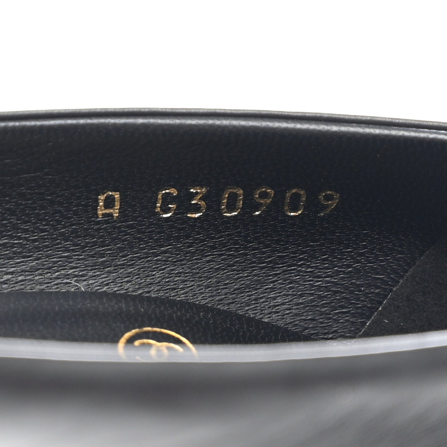 Calfskin Camellia High Pumps 35.5 Black Gold