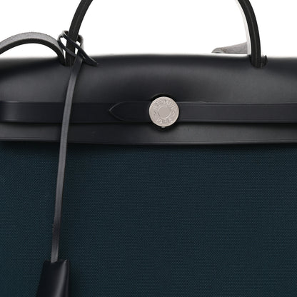 Hermes Vache Hunter Toile Herbag Zip 31 PM Deep Blue 9 of 12
