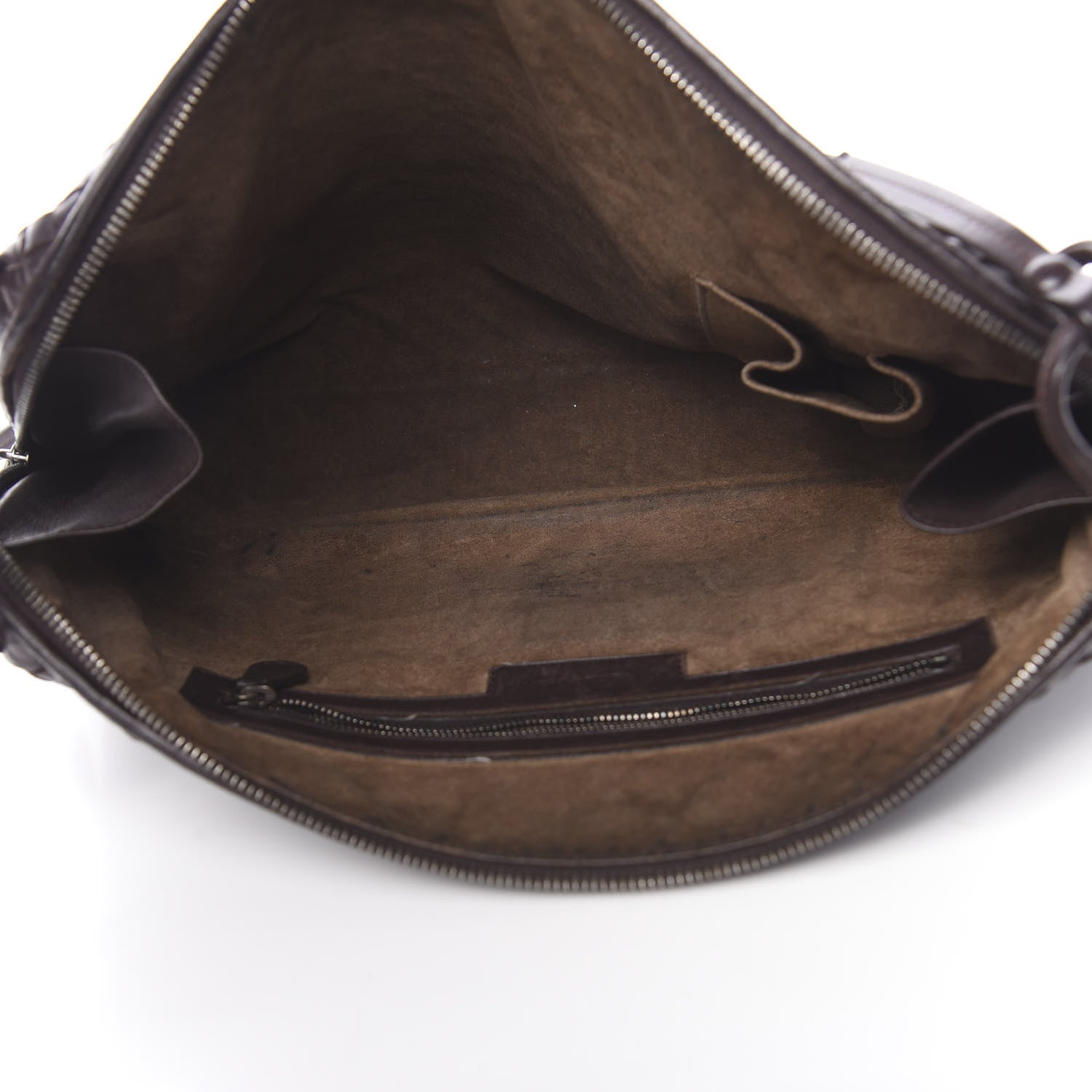 Bottega Veneta Nappa Intrecciato Nodini Crossbody Messenger Ebano 5 of 12
