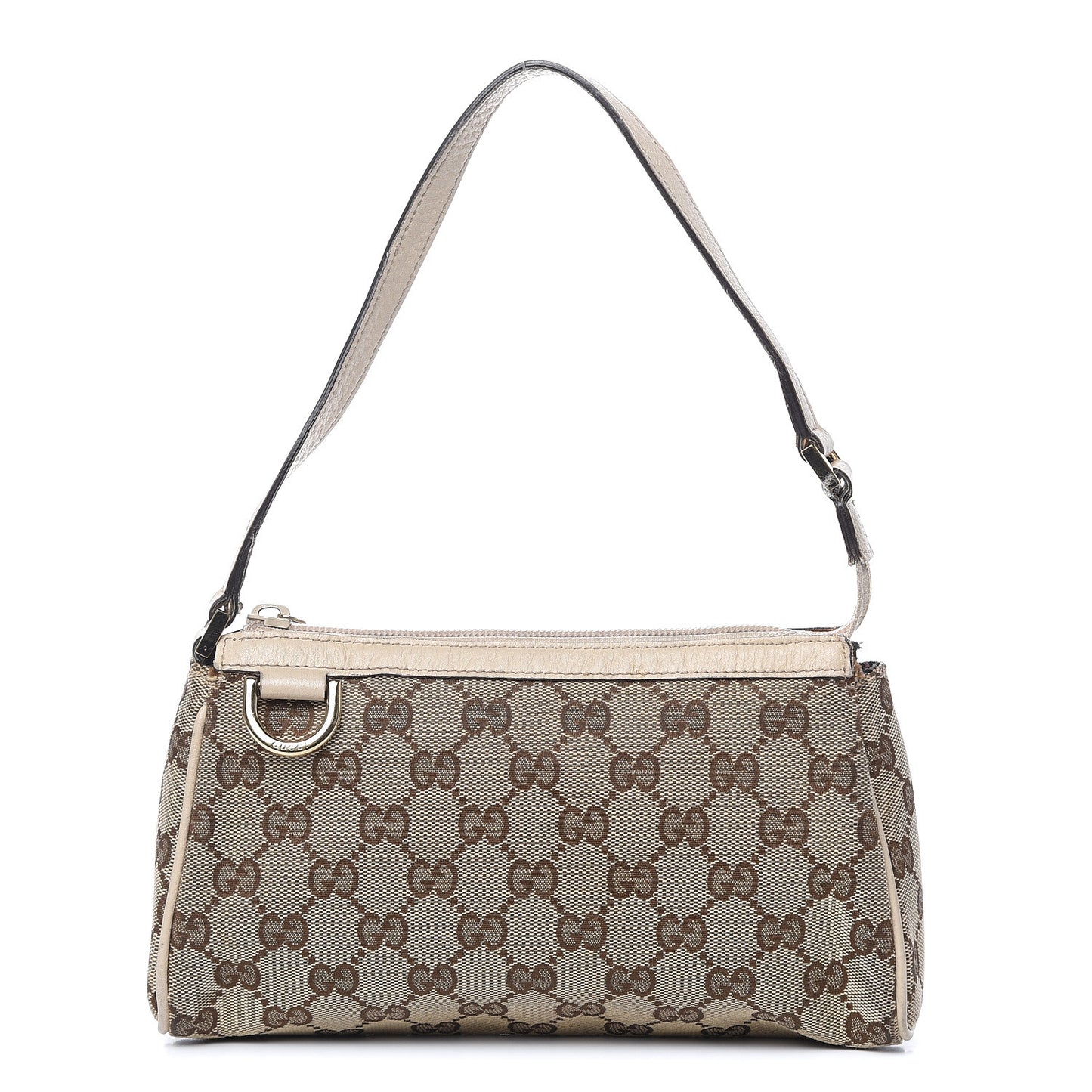 Monogram D Ring Cosmetic Case White