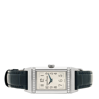 Jaeger-LeCoultre Stainless Steel Alligator Diamond 20mm Reverso One MonoFace Quartz Watch Q3288420 2 of 5