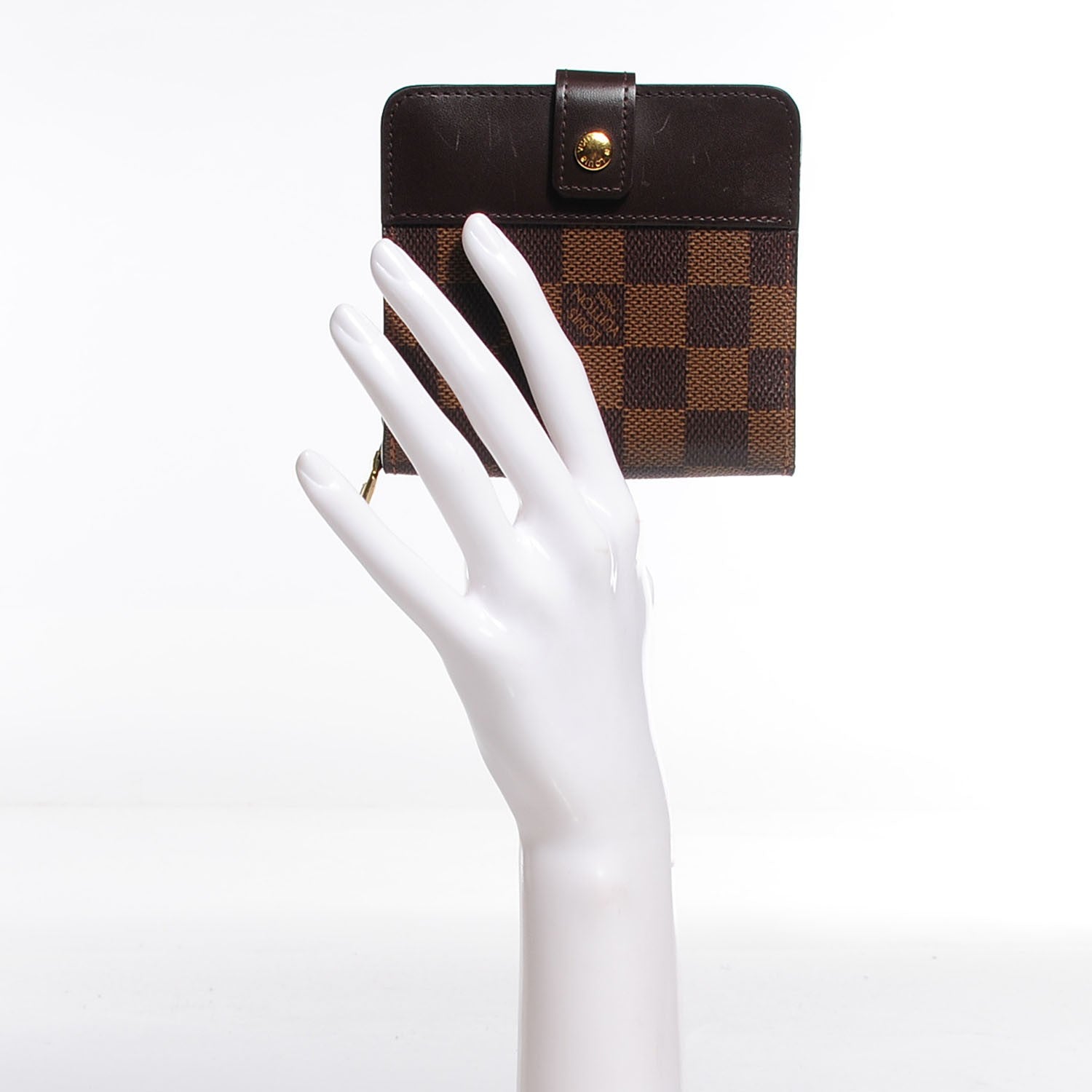 Louis Vuitton Damier Ebene Zippe Zipped Compact Wallet 2 of 6