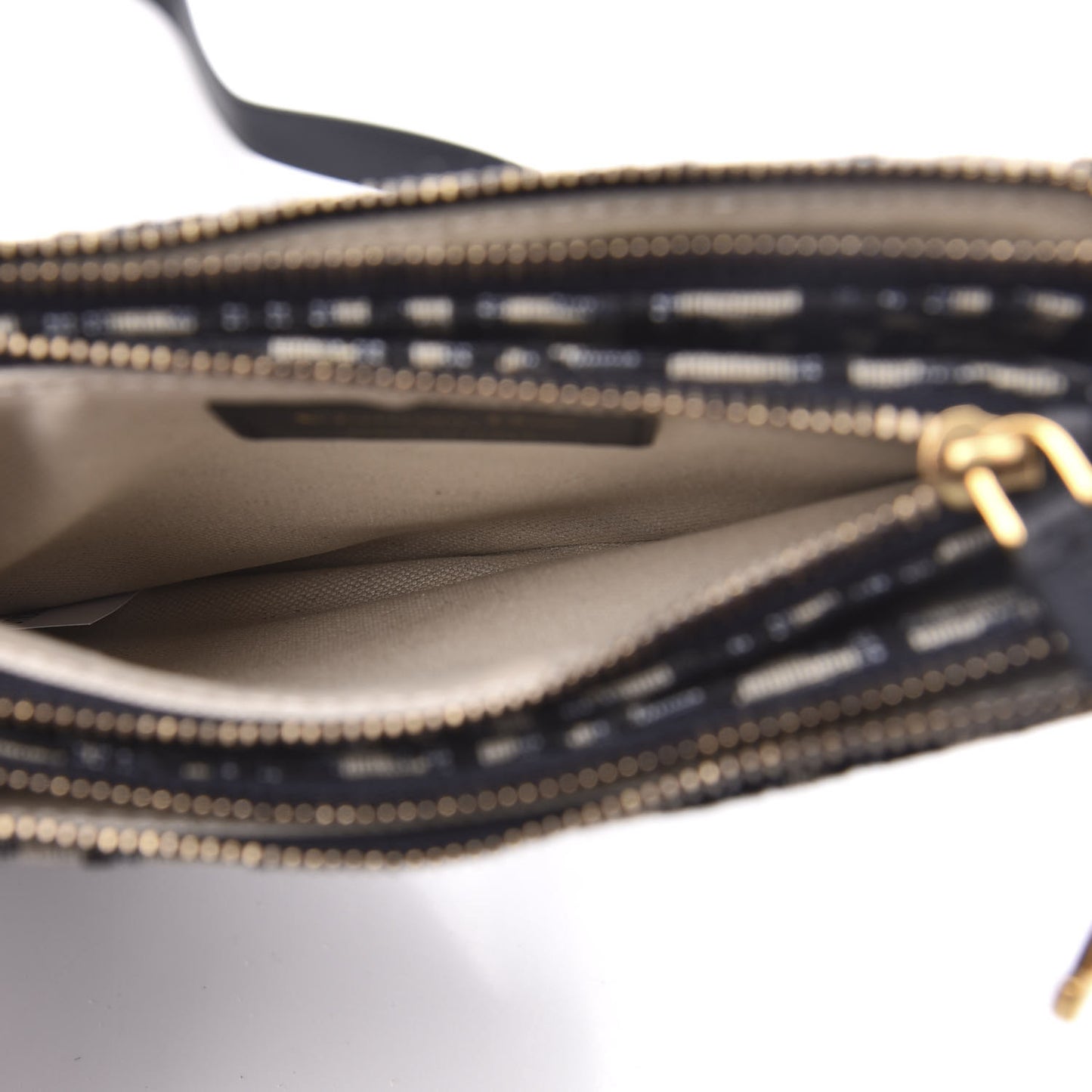 Oblique Saddle Pouch With Strap Navy Blue