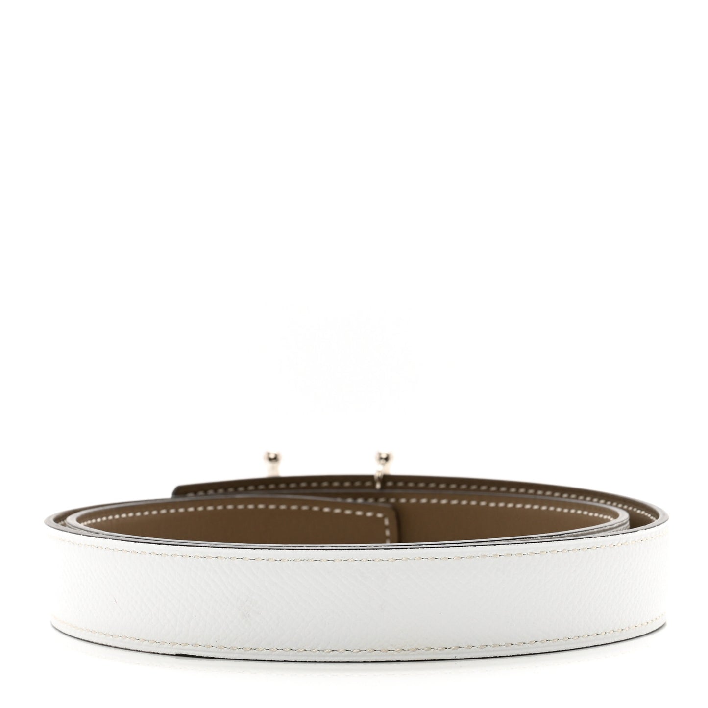 Epsom Swift 24mm Mors H Belt 75 30 White Etoupe