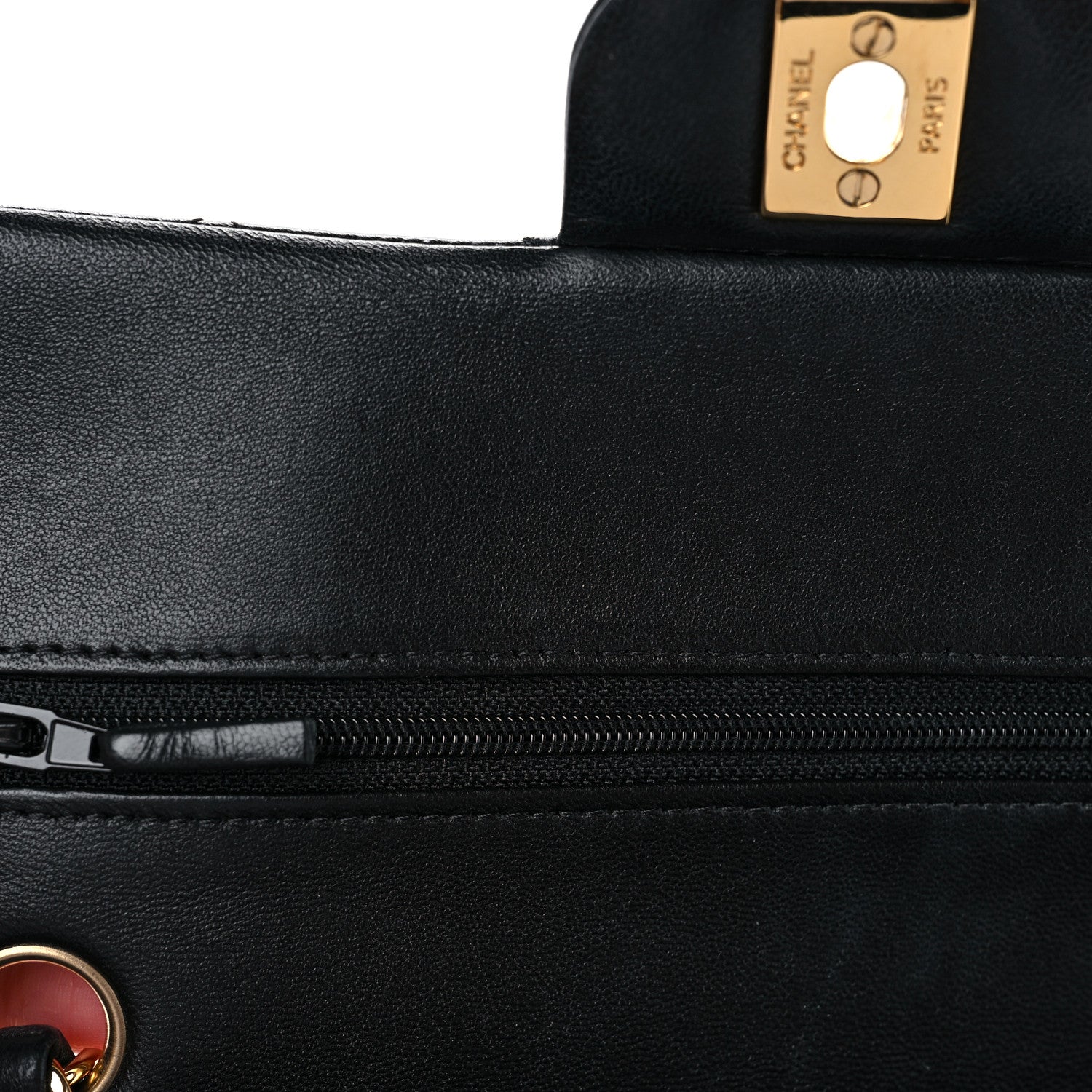Chanel Lambskin Quilted Small Double Flap Black 14 of 15