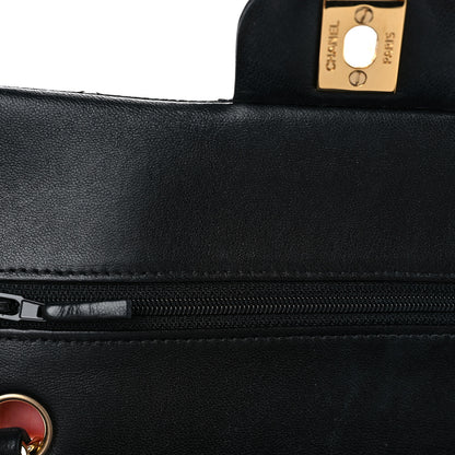 Chanel Lambskin Quilted Small Double Flap Black 14 of 15
