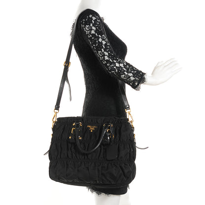 Prada Tessuto Nylon Gaufre Tote Nero Black 2 of 10