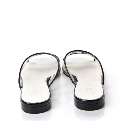 Chanel Patent Calfskin PVC Mule 36 Transparent Black 5 of 9