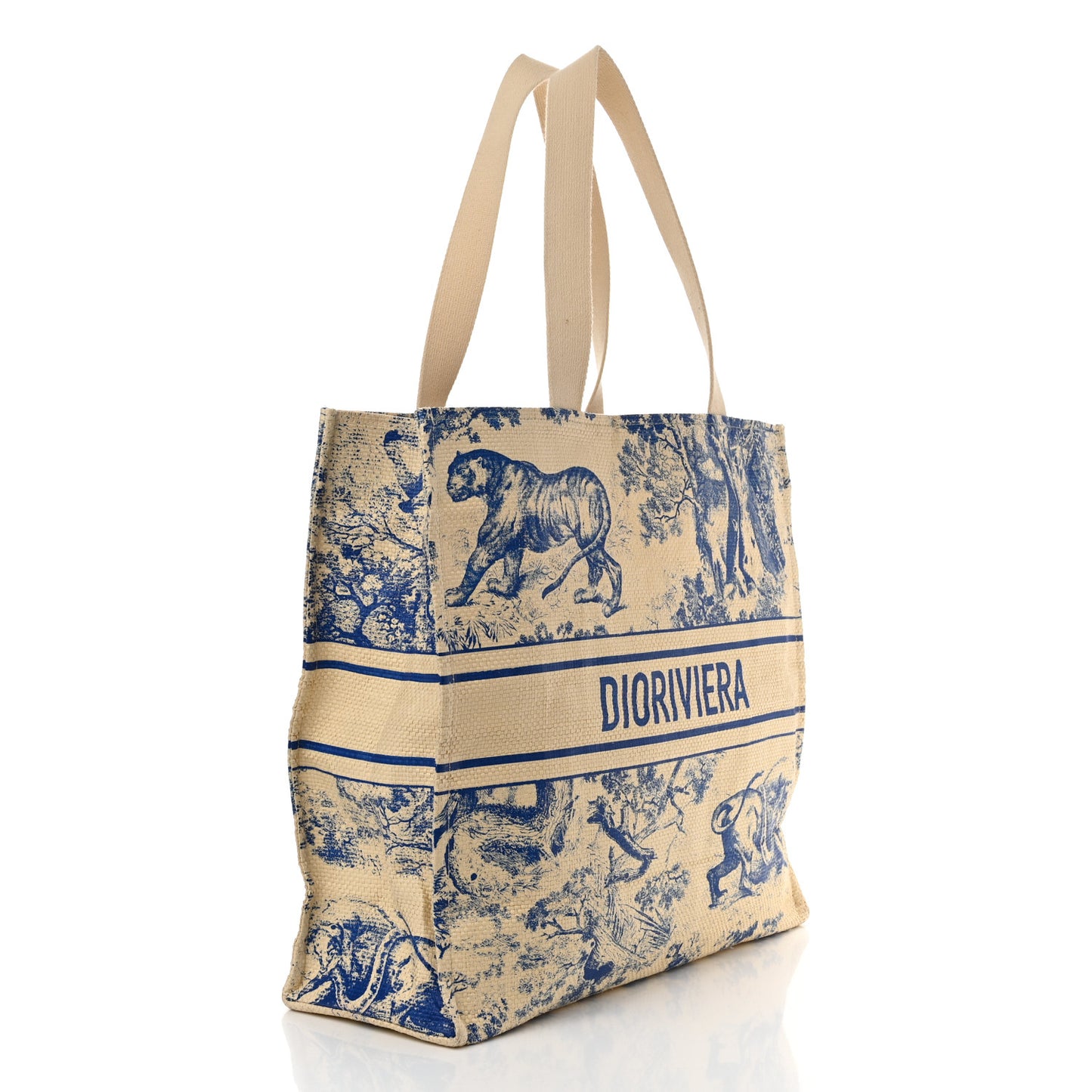 Straw Dioriviera Tote Beige