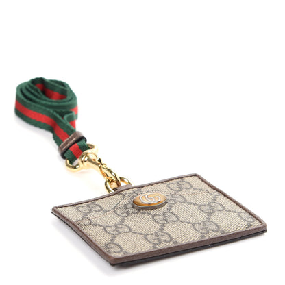 Gucci GG Supreme Monogram Ophidia ID Holder Beige Ebony New Acero 3 of 7