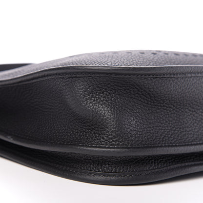 Hermes Taurillon Clemence Evelyne III PM Black 8 of 10