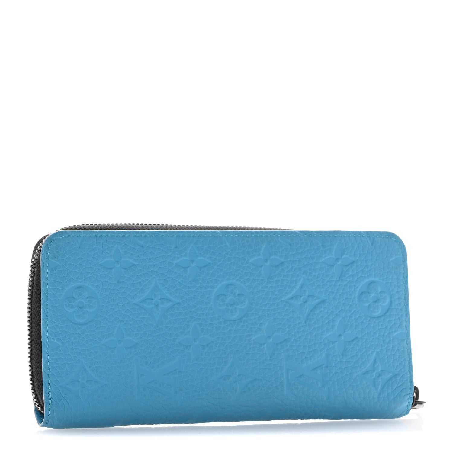Louis Vuitton Taurillon Monogram Zippy Vertical Wallet Turquoise 3 of 12