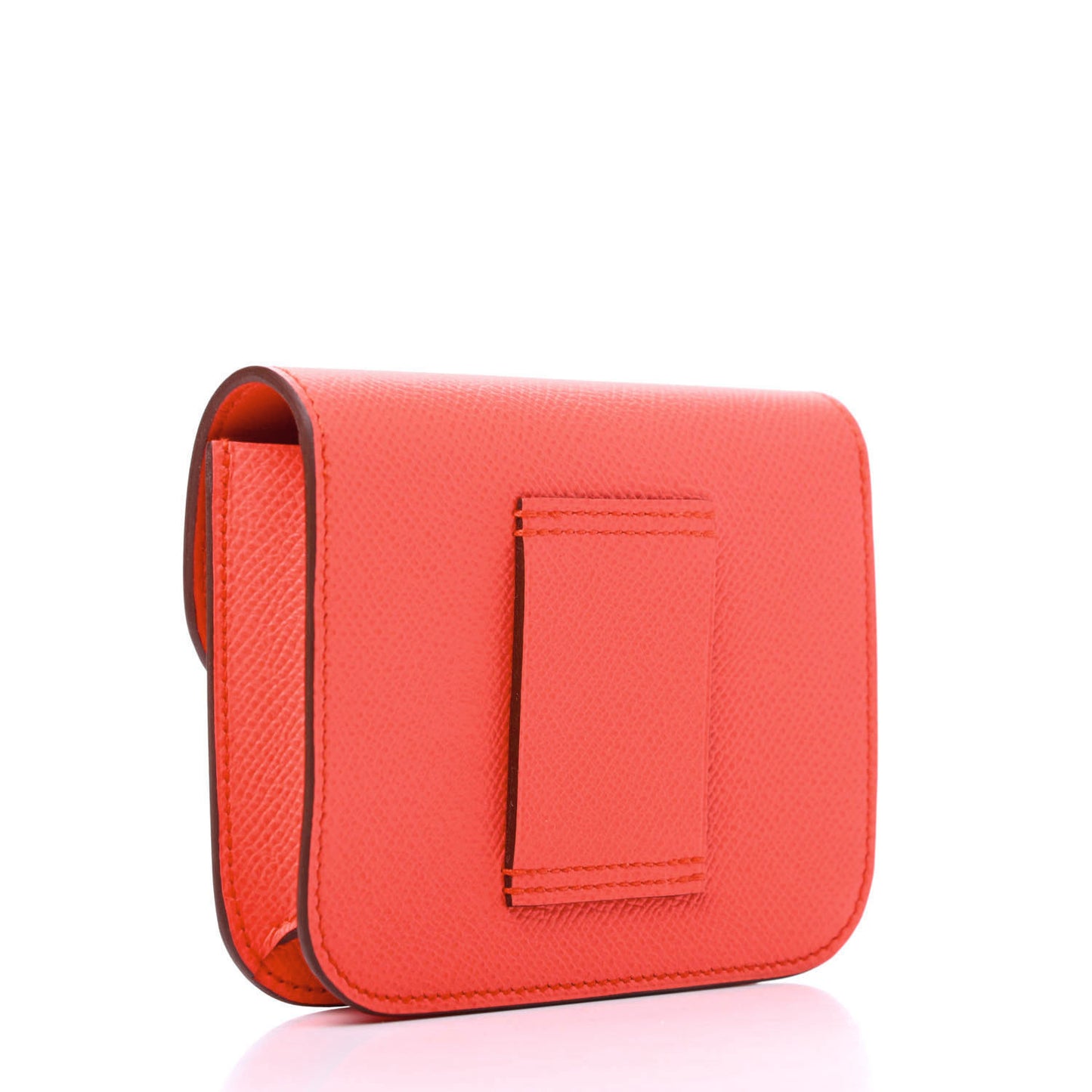 Epsom Enamel Constance Slim Wallet Rose Texas Rouge De Coeur