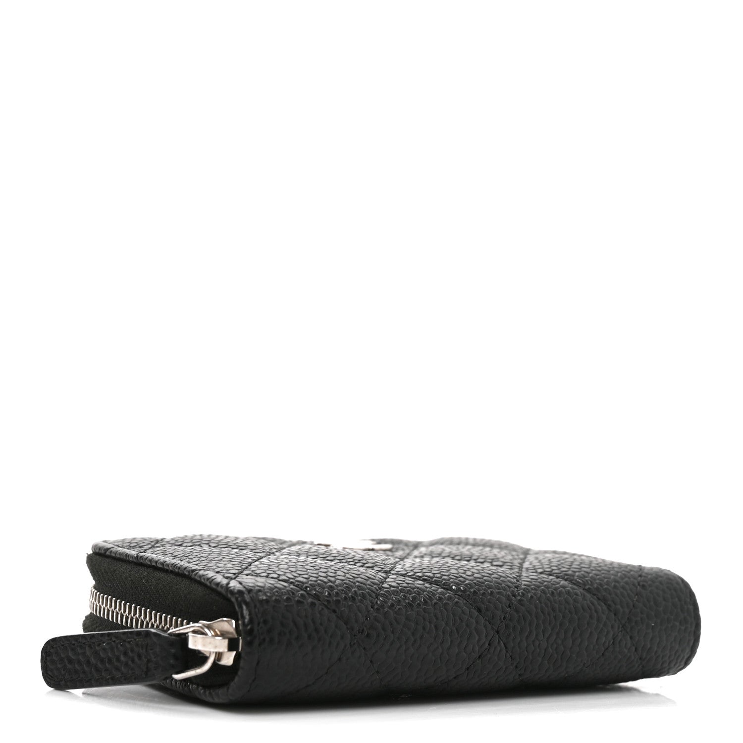Chanel Caviar Quilted Zip Coin Purse Black 4 of 8