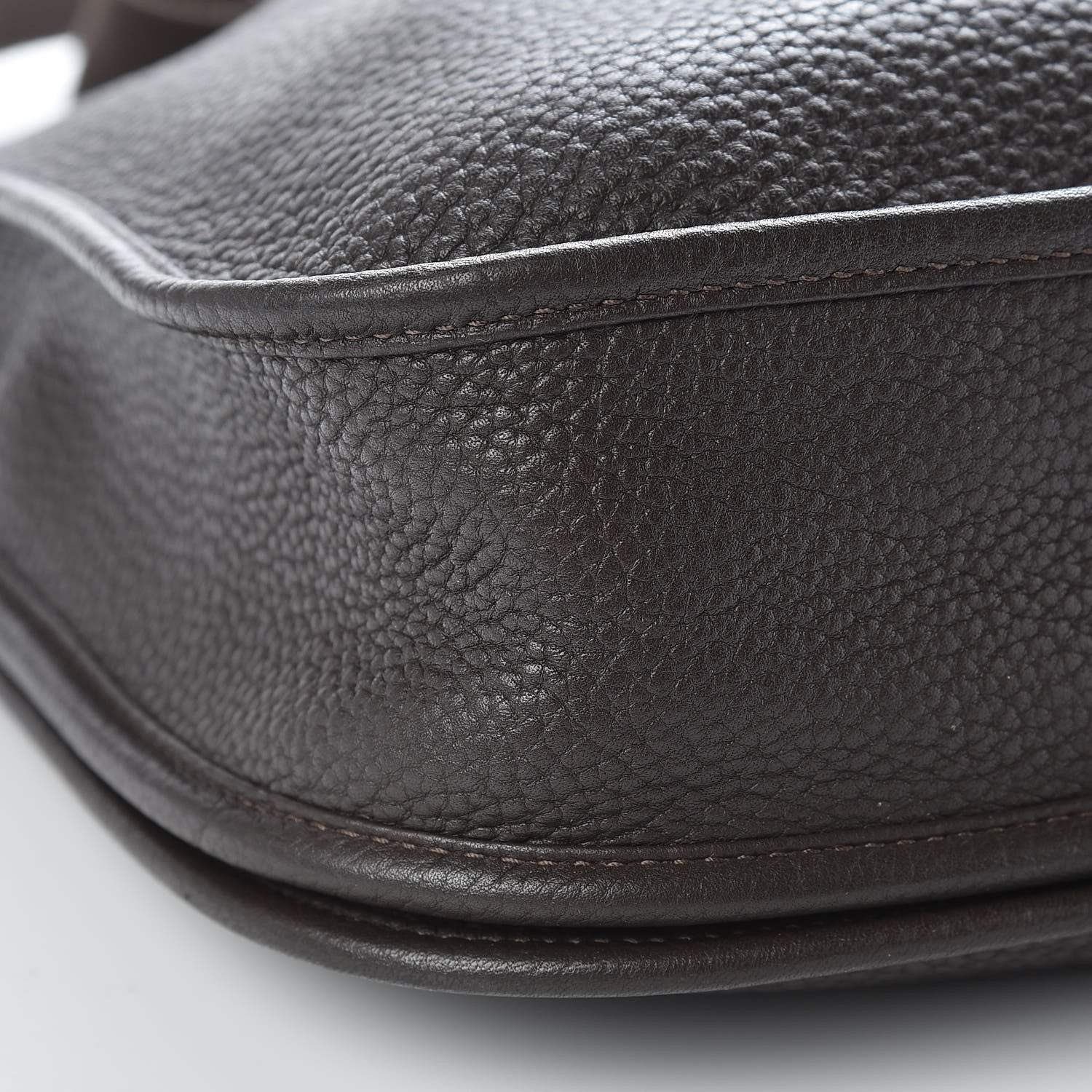 Hermes Taurillon Clemence Evelyne II PM Chocolate 10 of 12