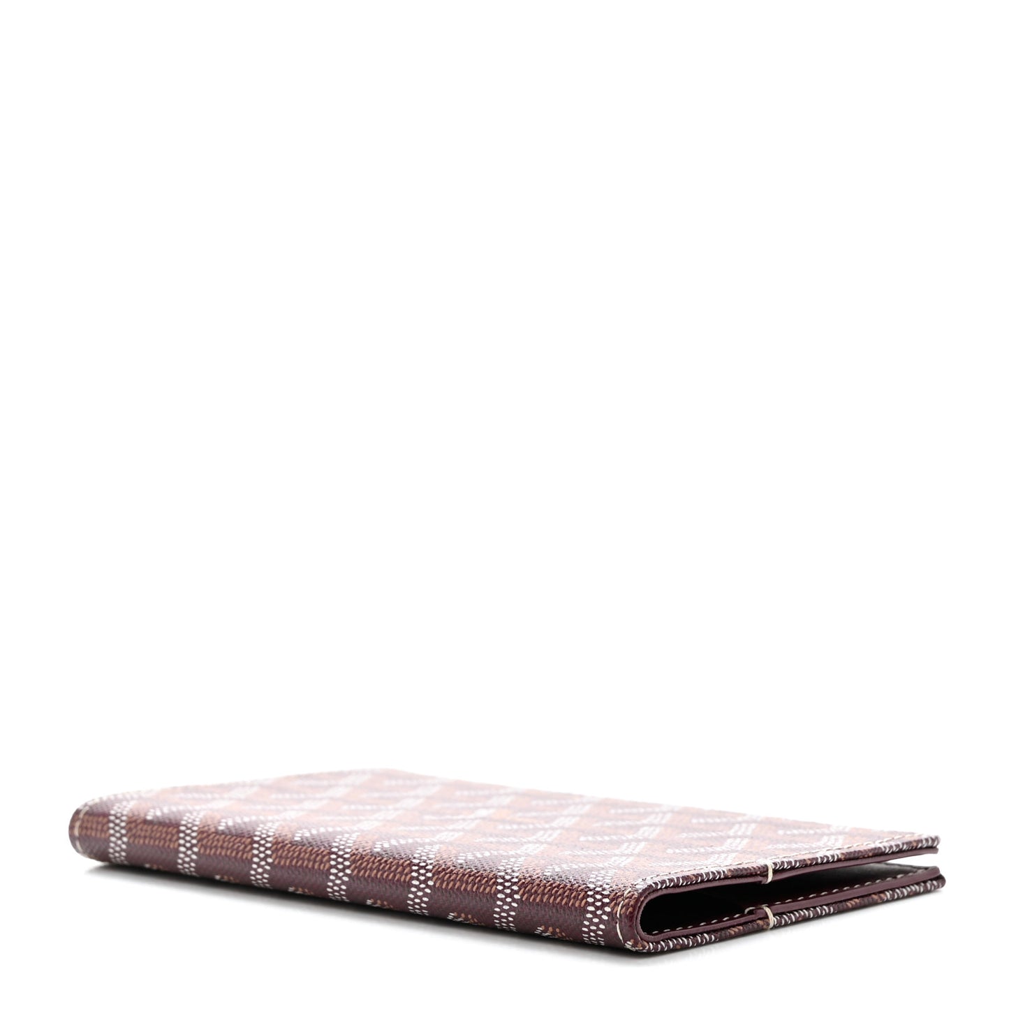Goyardine Passport Holder Burgundy