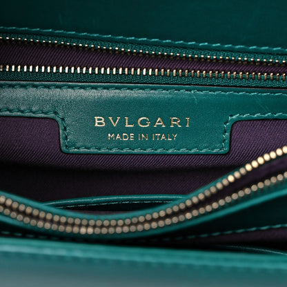 Bulgari Calfskin Serpenti Forever Crossbody Emerald Green 6 of 17