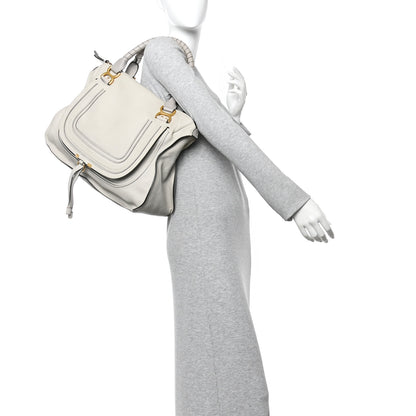 Chloe Calfskin Large Marcie Satchel Dove 2 of 11