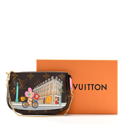 Louis Vuitton Monogram 2022 Christmas Animation Paris Mini Pochette Accessories Pink 8 of 8