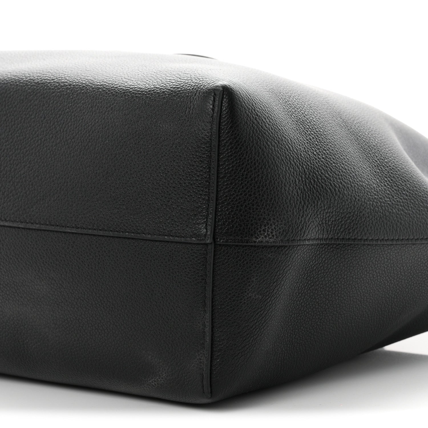 Celine Grained Calfskin Triomphe Medium Cabas Anais Black 10 of 10