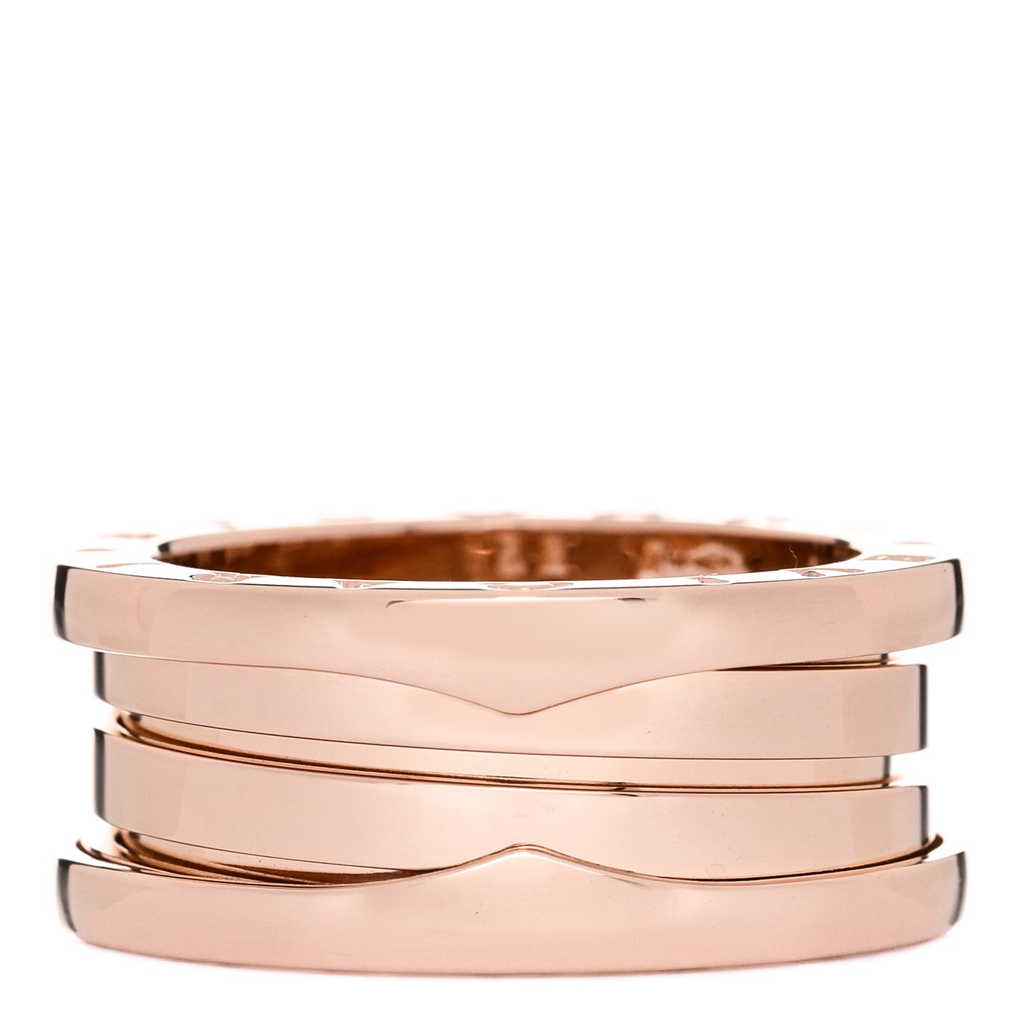 18K Rose Gold B.Zero1 Three-Band Ring 52 6