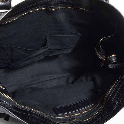 Balenciaga Chevre Gold Metallic Edge Hardware City Black 5 of 16