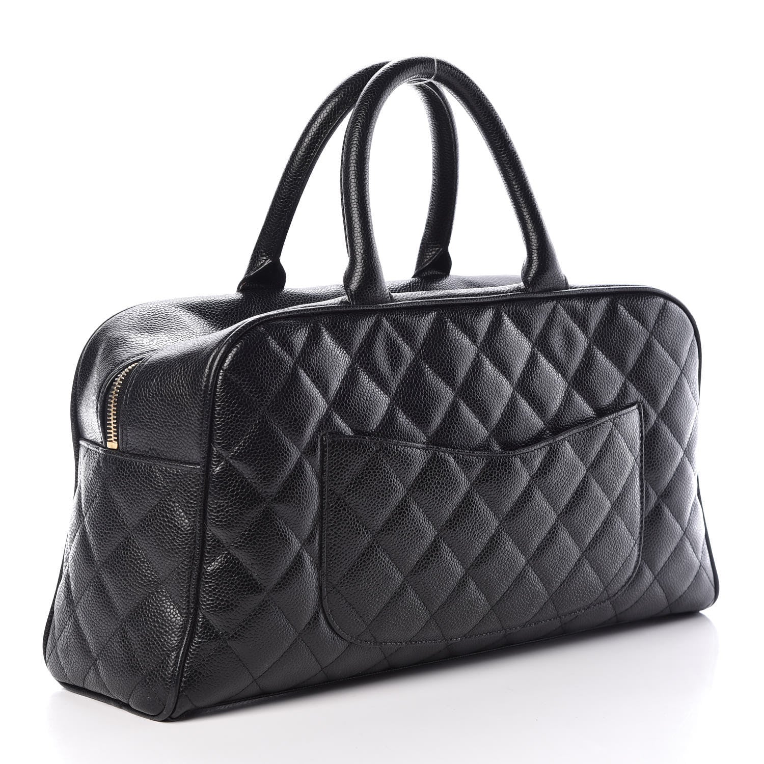 Chanel Caviar Quilted Large Bowler Black 3 of 14