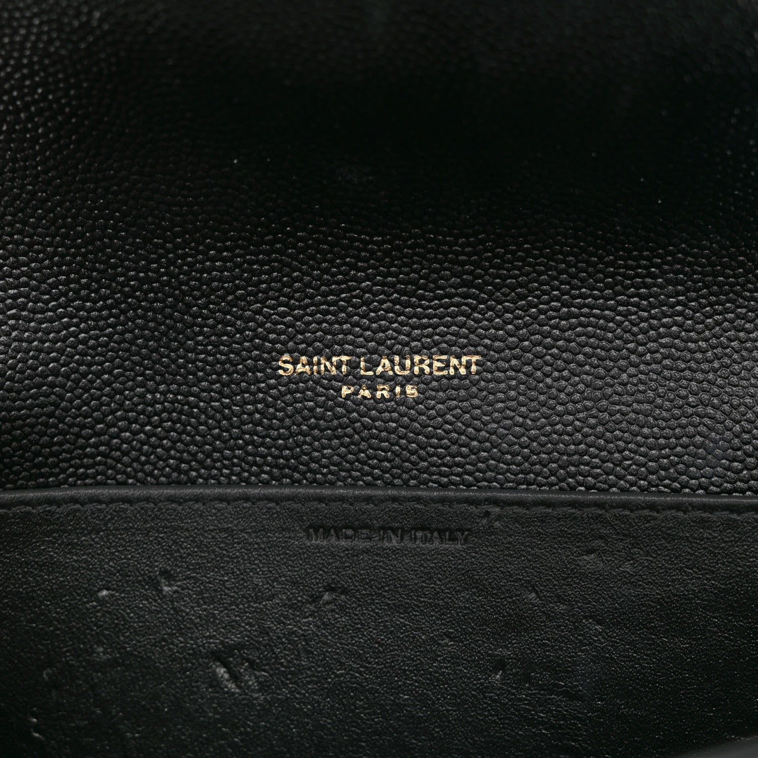 Saint Laurent Grain de Poudre Uptown Chain Wallet Black 6 of 10