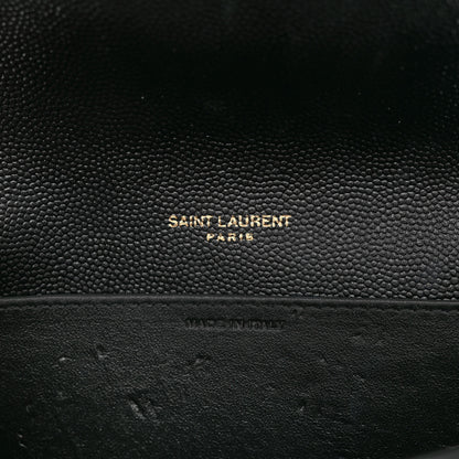 Saint Laurent Grain de Poudre Uptown Chain Wallet Black 6 of 10
