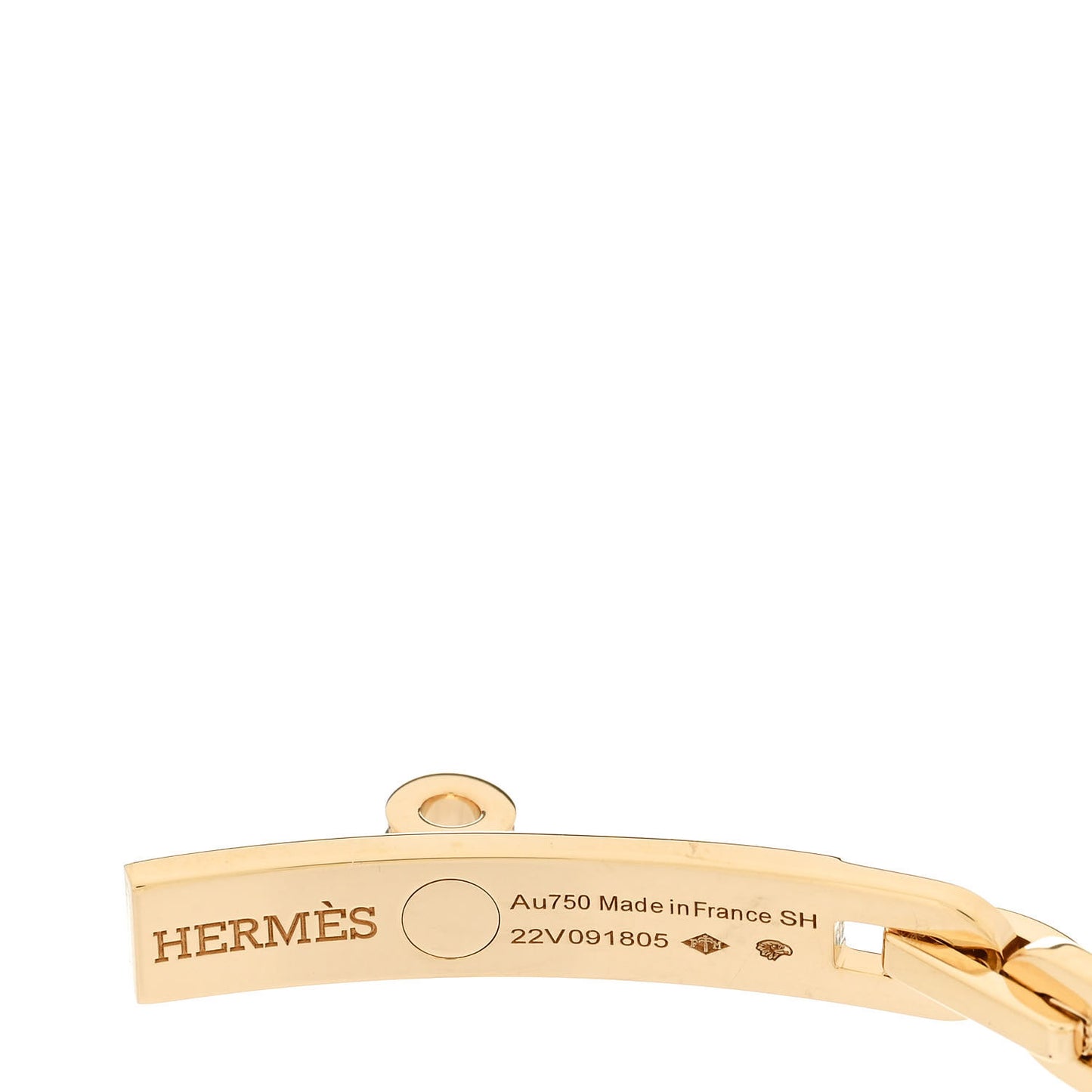 18K Yellow Gold Diamond Full Pave PM Kelly Chaine Bracelet SH