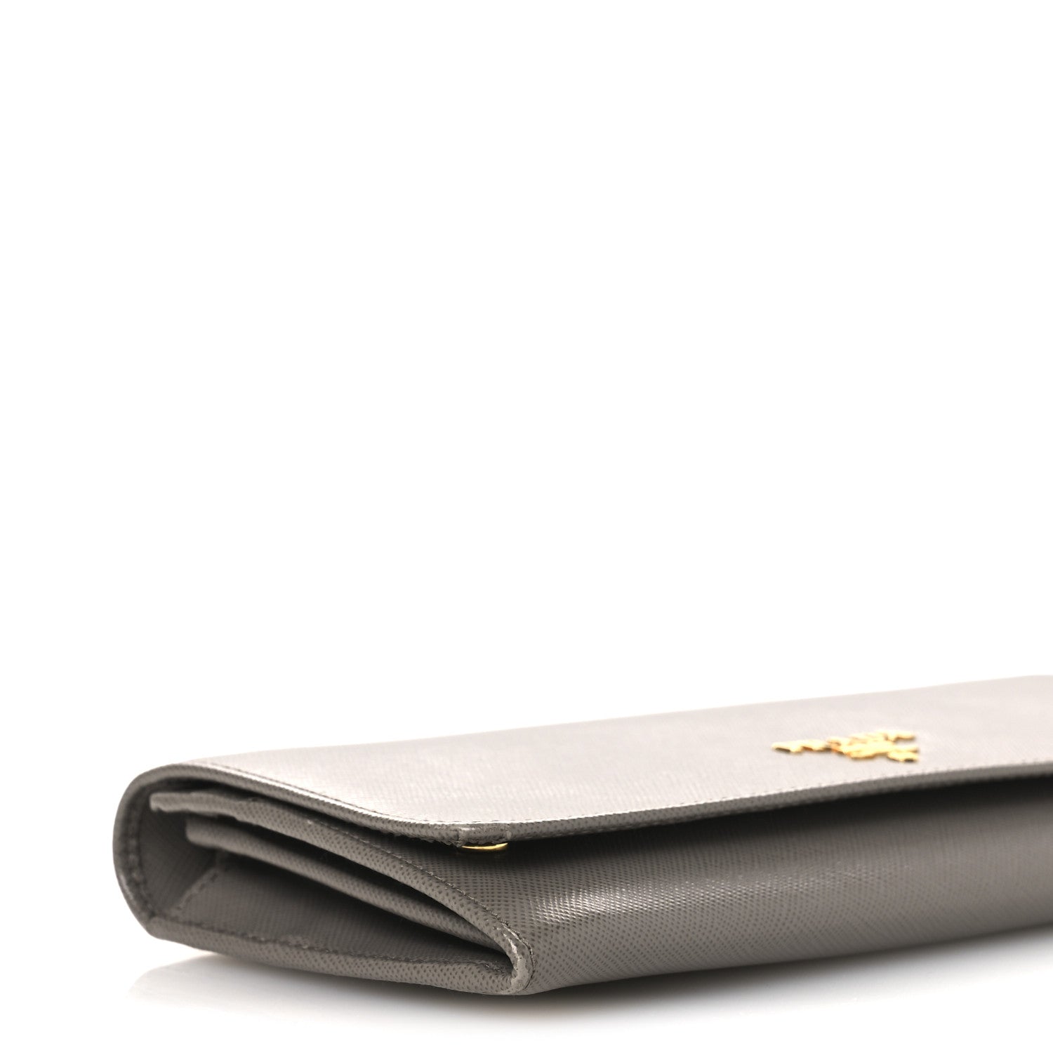 Prada Saffiano Metal Oro Chain Wallet Argilla 9 of 11